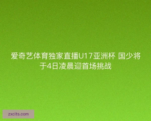 爱奇艺体育独家直播U17亚洲杯 国少将于4日凌晨迎首场挑战